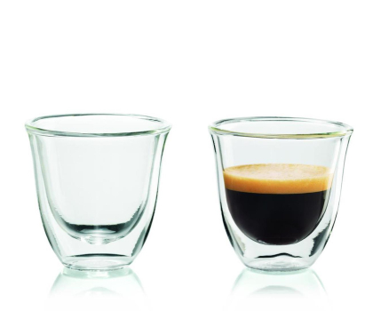 Akcesoria do ekspresów DELONGHI Zestaw 2 szklanek termicznych do espresso 90 ml